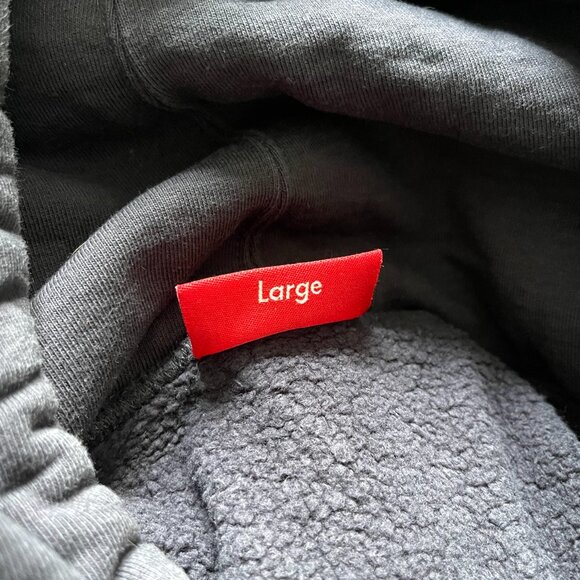 Supreme Embroidered S Hooded Sweatshirt 'Navy' - Picture 4 of 4